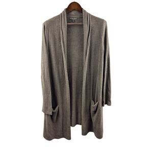 Women’s Barefoot Dreams XL Grayish Brown Plush Cardigan